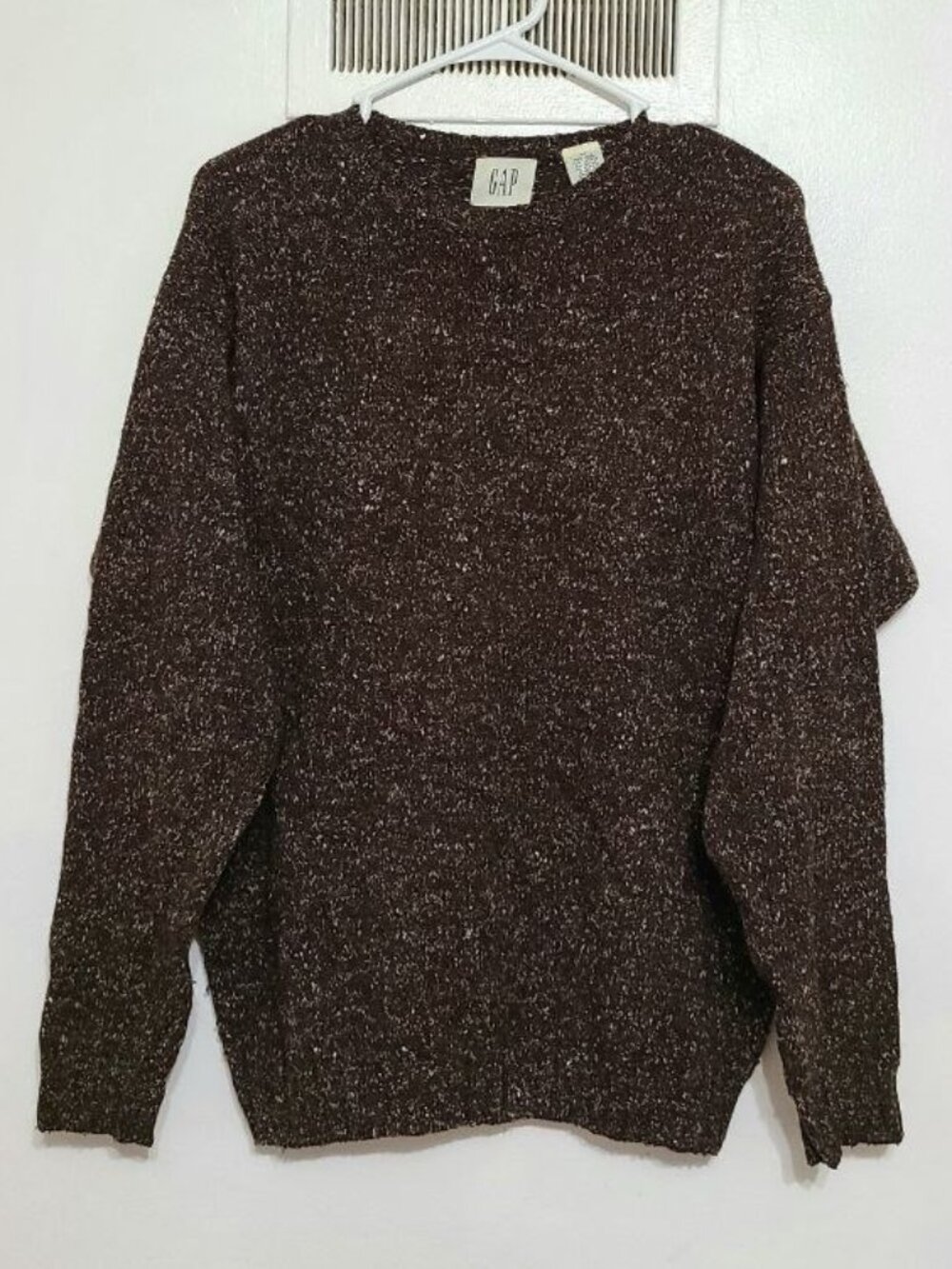 Speckled Wool‑Blend Sweater